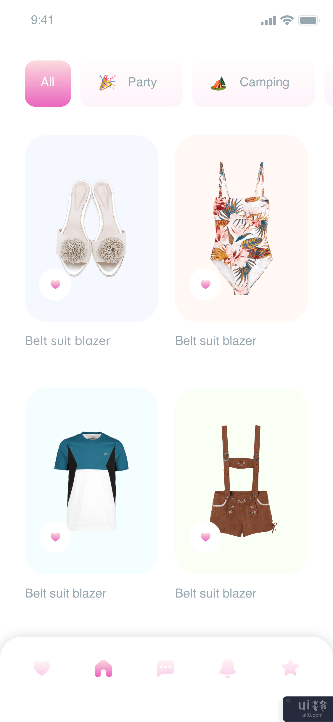 时尚电子商务应用概念(eCommerce App Concept For Fashion)插图1