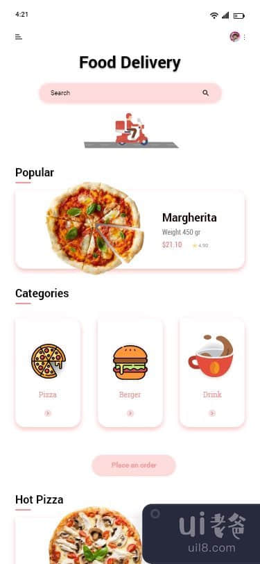 送餐移动应用程序设计(Food Delivery Mobile App Design)插图