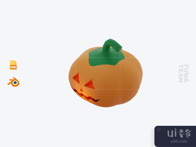 Pumpkin - 3D Halloween Icon Pack