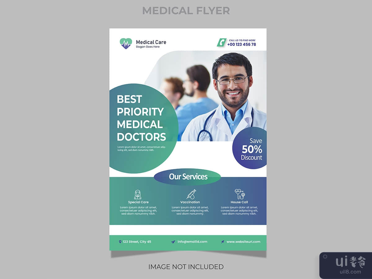 Medical flyer template