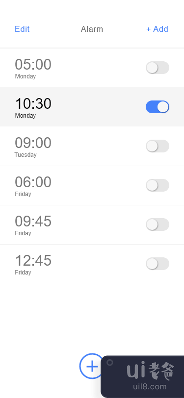 时钟闹钟移动应用程序(Clock Alarm mobile app)插图