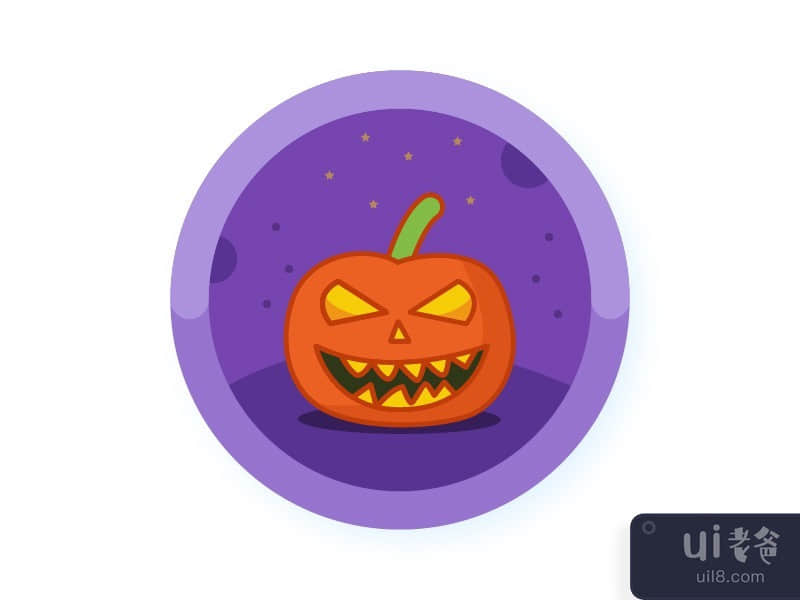 Pumpkin Icon Badge