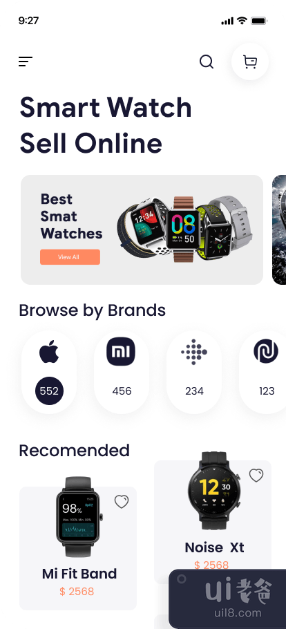 Watch App UI Kit - 电子商务或在线商店(Watch App UI Kit - ECommerce or Online Shop)插图21