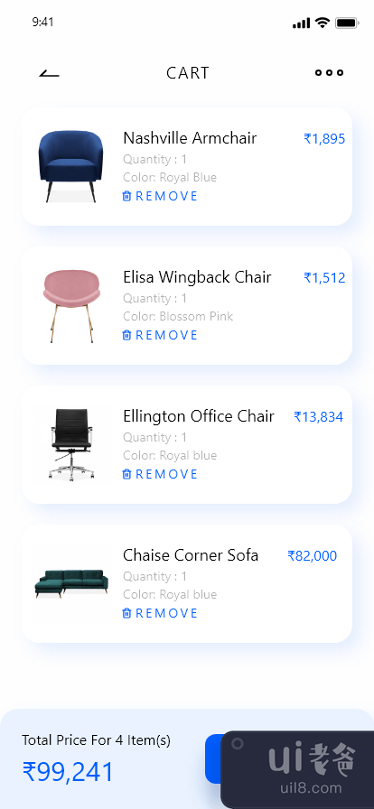 家具应用程序设计(Furniture App Design)插图2