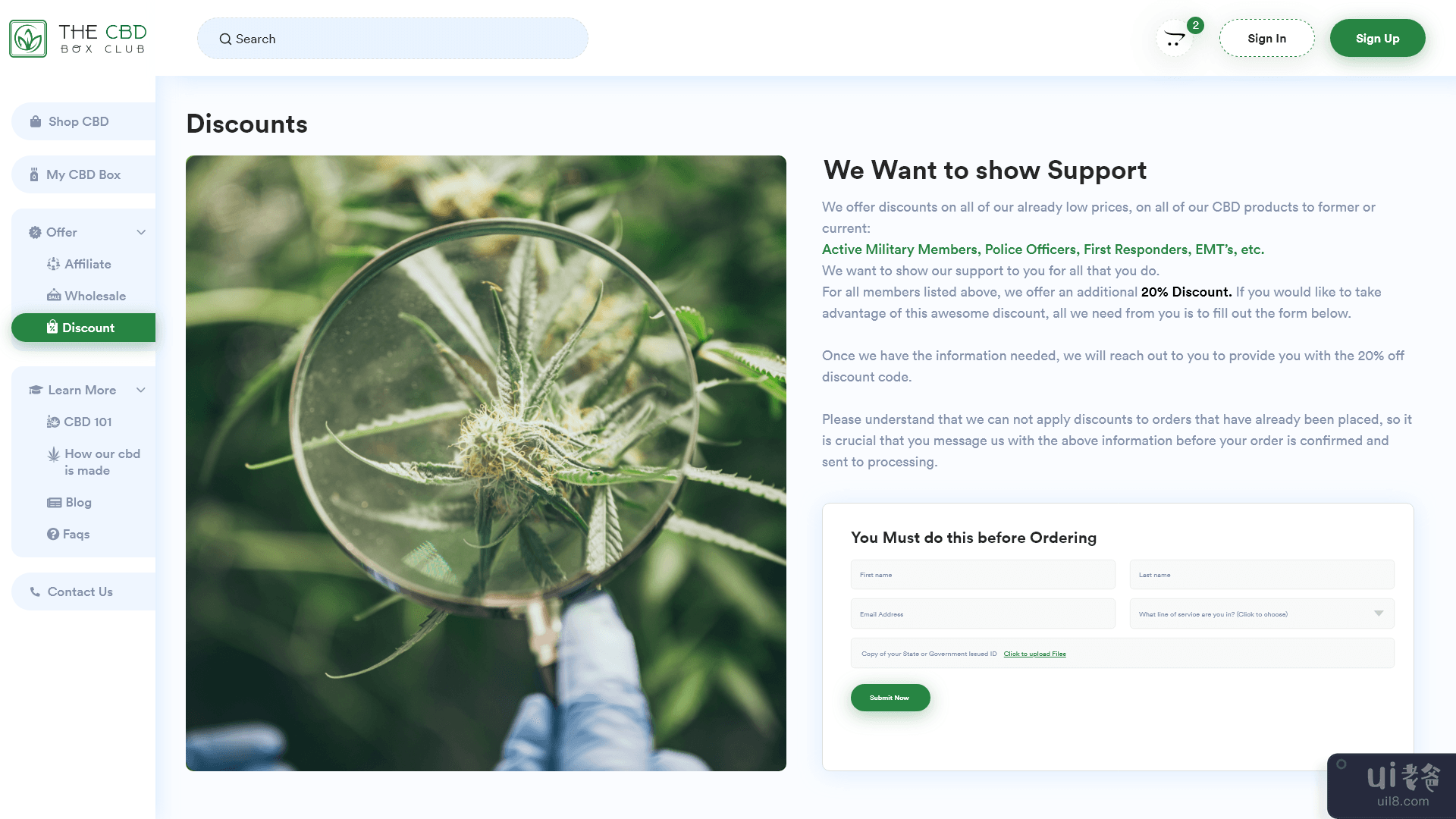 大麻和大麻网站设计(Cannabis & Marijuana Website design)插图8