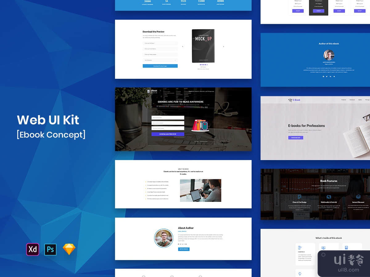 Ebook Web UI Kit