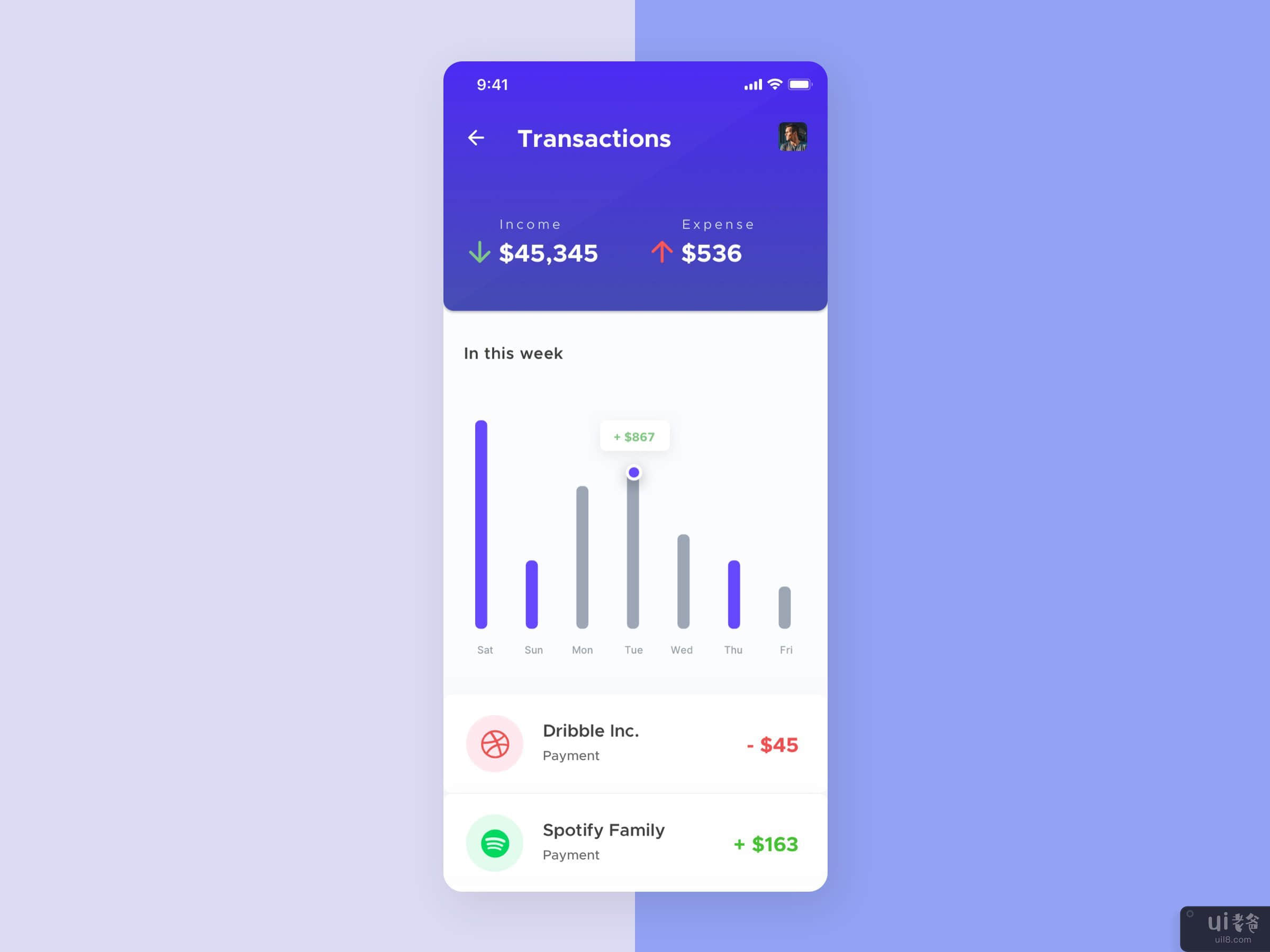 钱包应用概念(Wallet App Concept)插图2