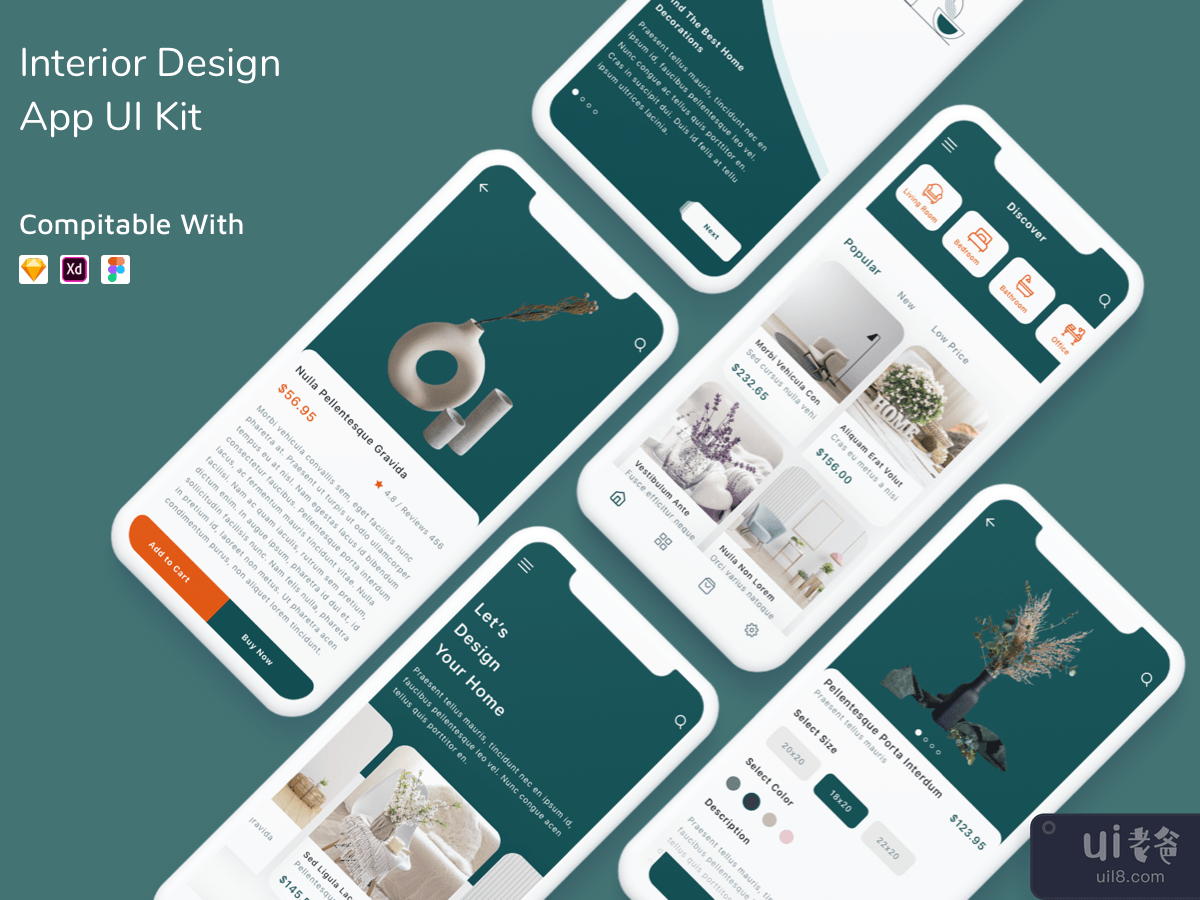 Interior Design App UI Kit