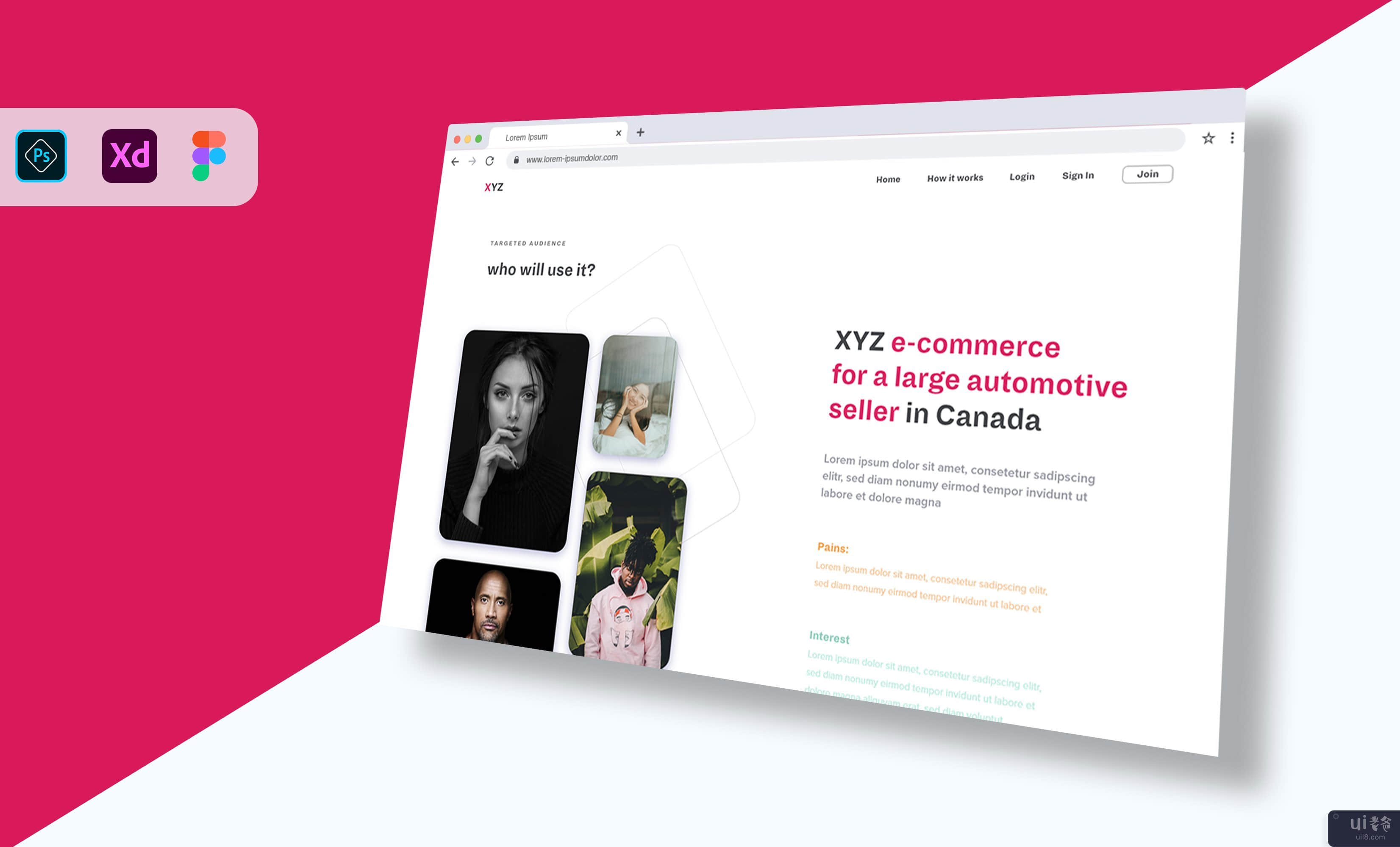 XYZ加拿大电商网站“Targeted Audience page ui”(XYZ Canadian e-commerce website "Targeted Audience page ui")插图