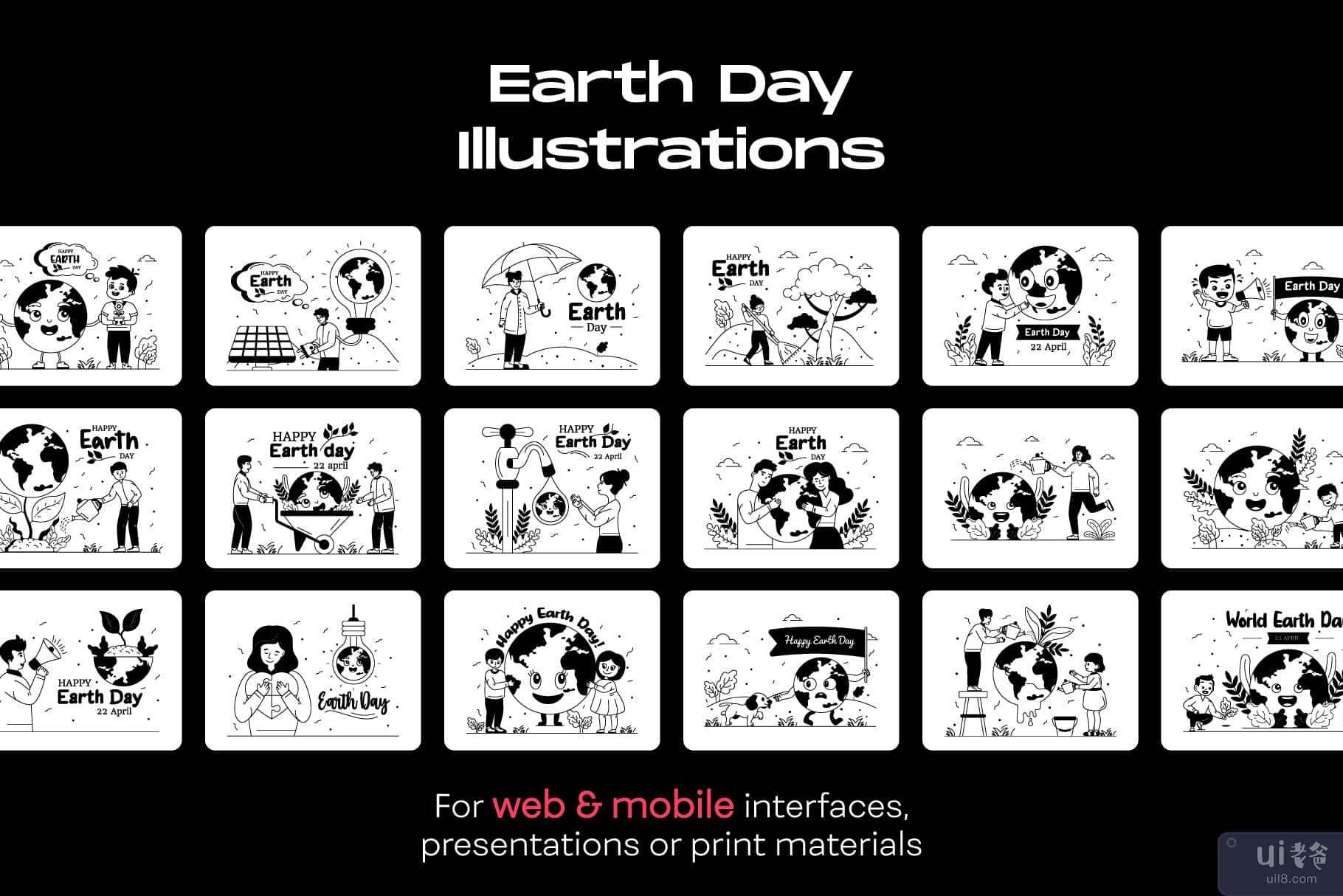 25 个地球日插图(25 Earth Day Illustrations)插图6