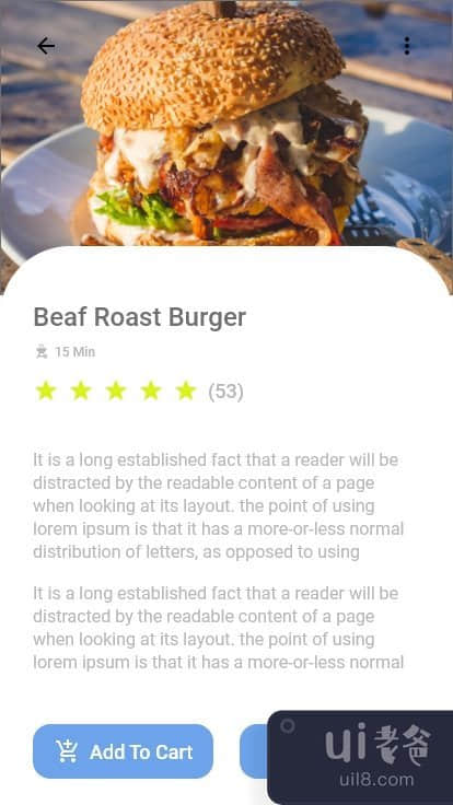 美食App UI设计(Food App Ui design)插图
