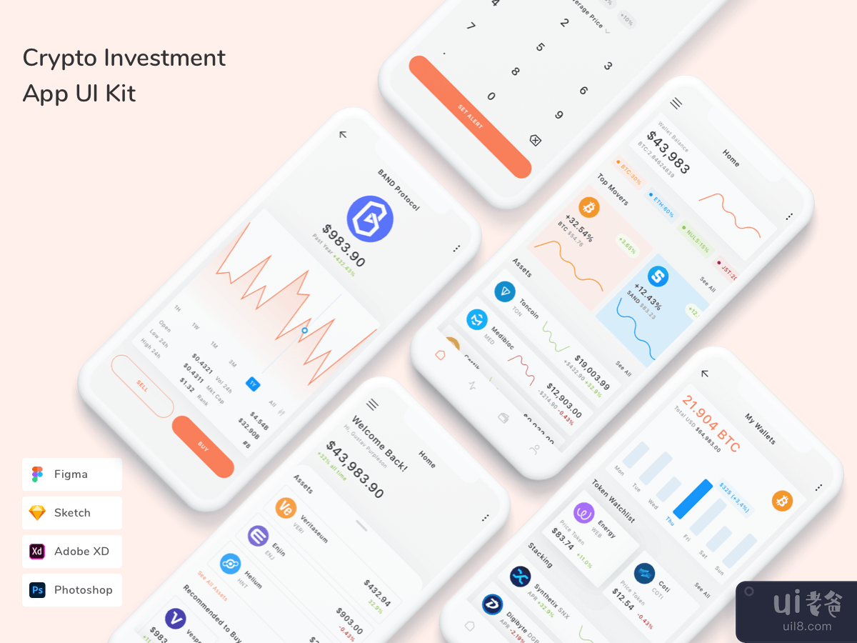Crypto Investment App UI Kit