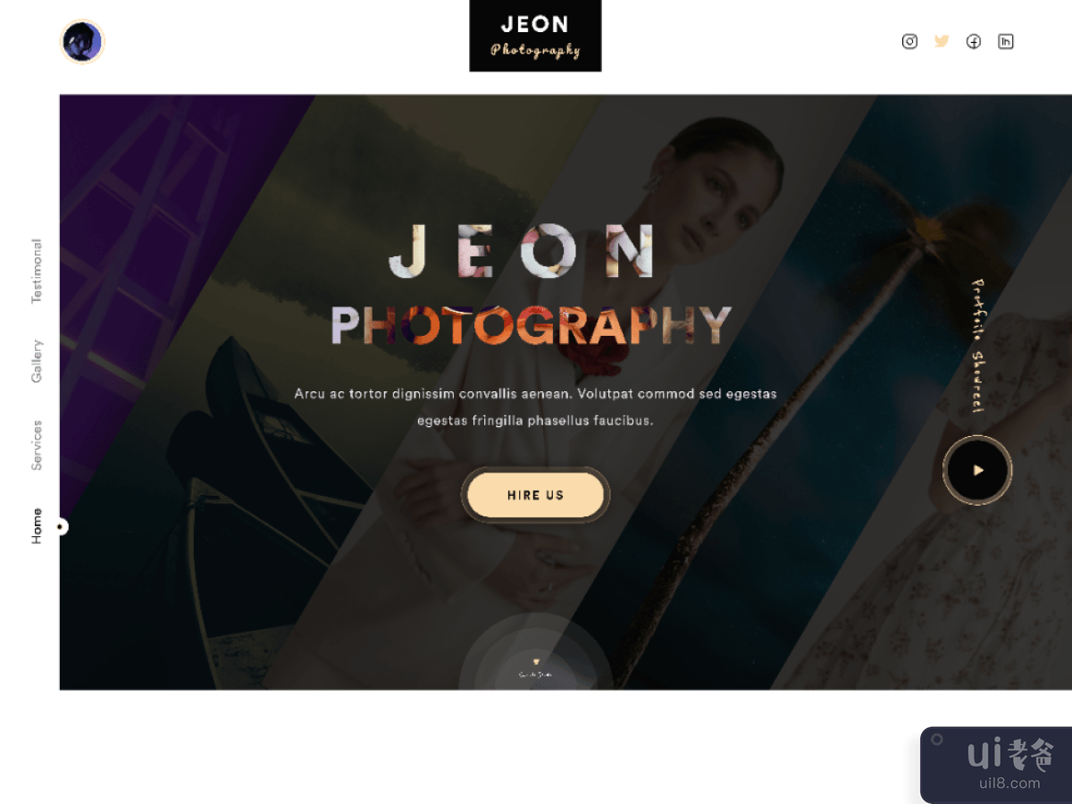 JEON - 摄影网站(JEON - Photography Website)插图1