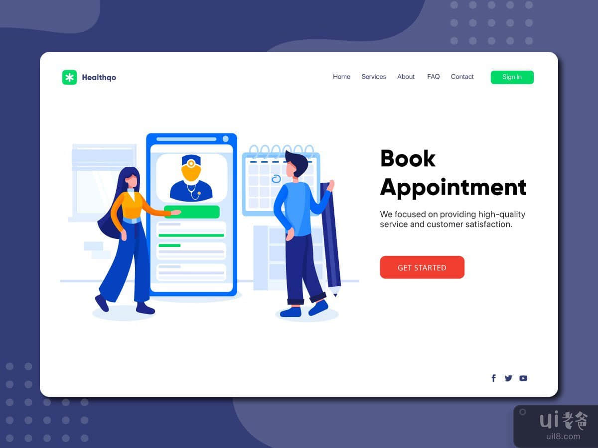 Book Appointment landing page