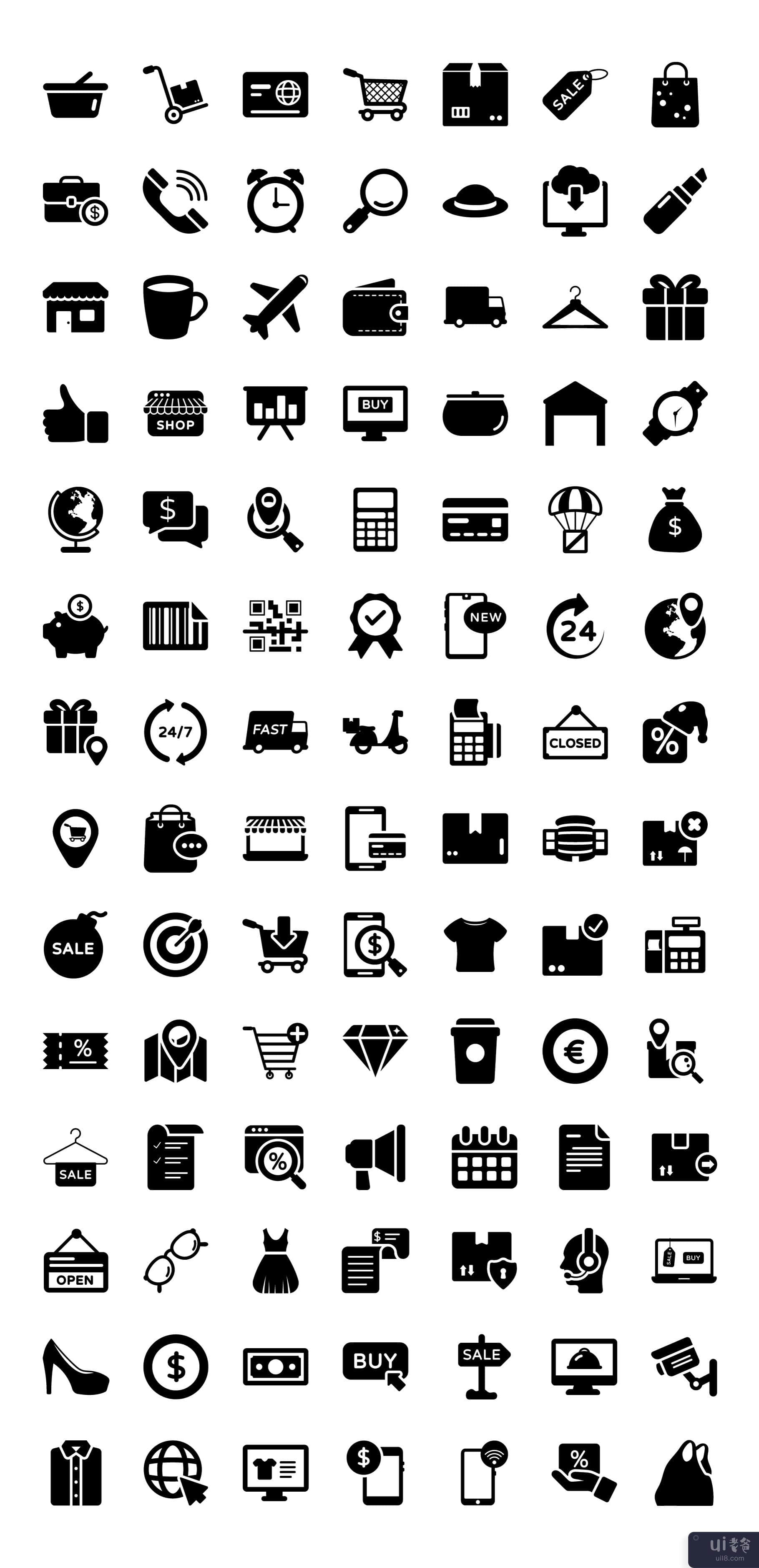 购物和商务图标(Shopping and Commerce Icons)插图2