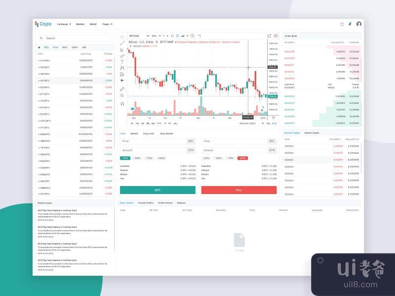 Crypo - Exchange Page Light Version