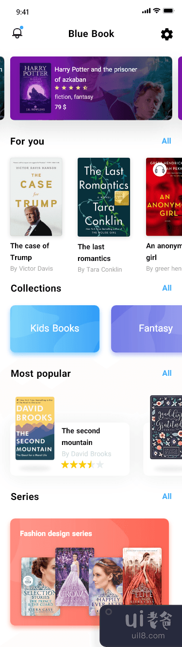 书店应用界面(Book Store App UI)插图2