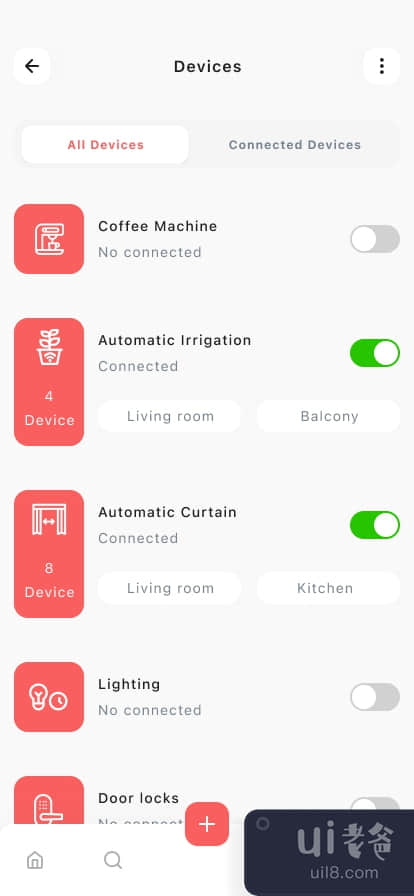 智能家居控制器移动应用程序（高级屏幕）(Smart Home Controller Mobile App (Premium Screens))插图2