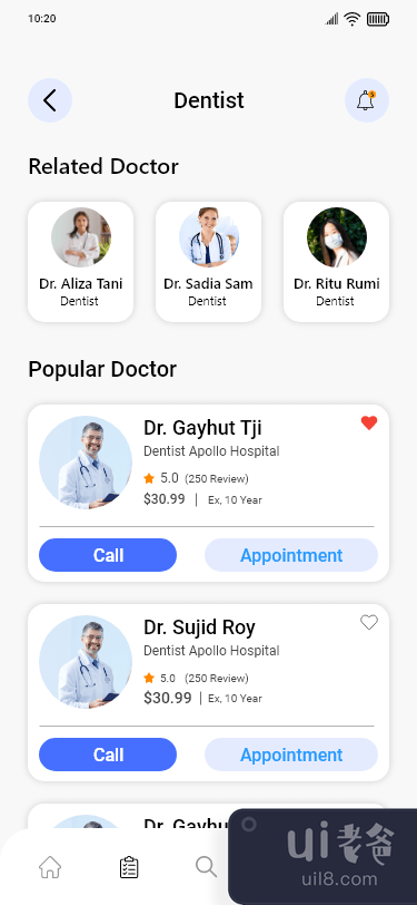 医生预约手机应用程序(Doctor Appointment Mobile app)插图2