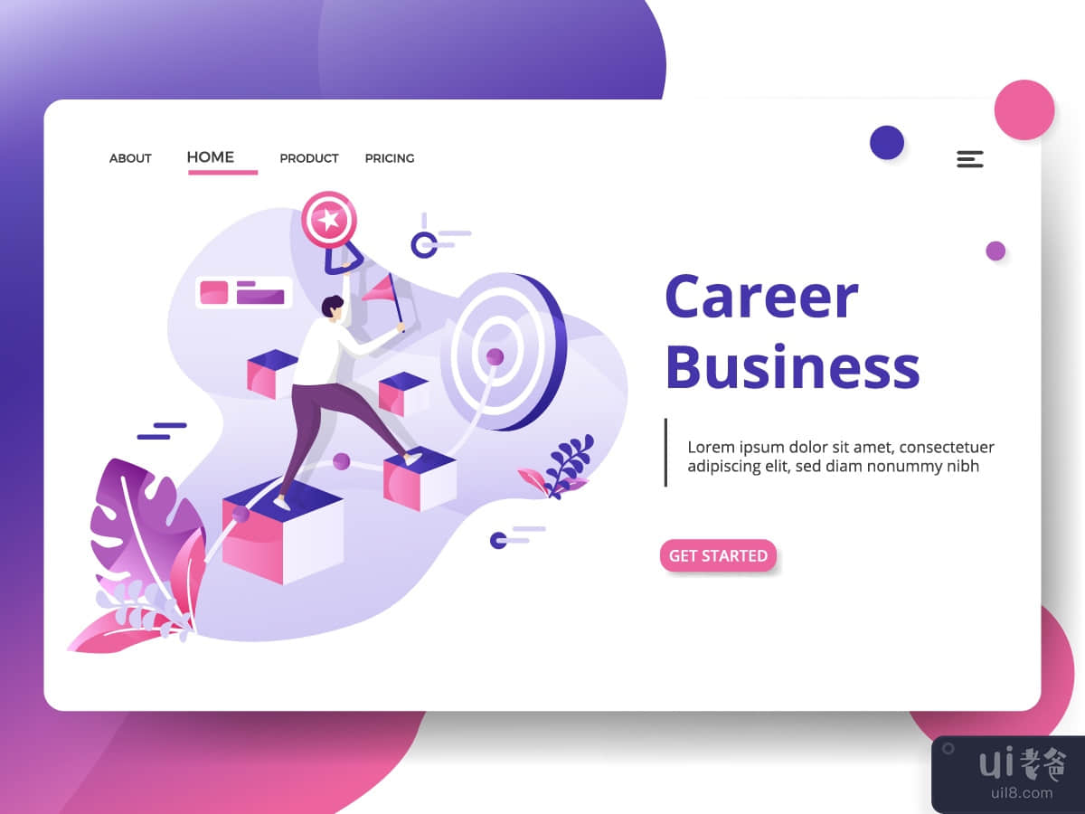 Landing Page Career Business 