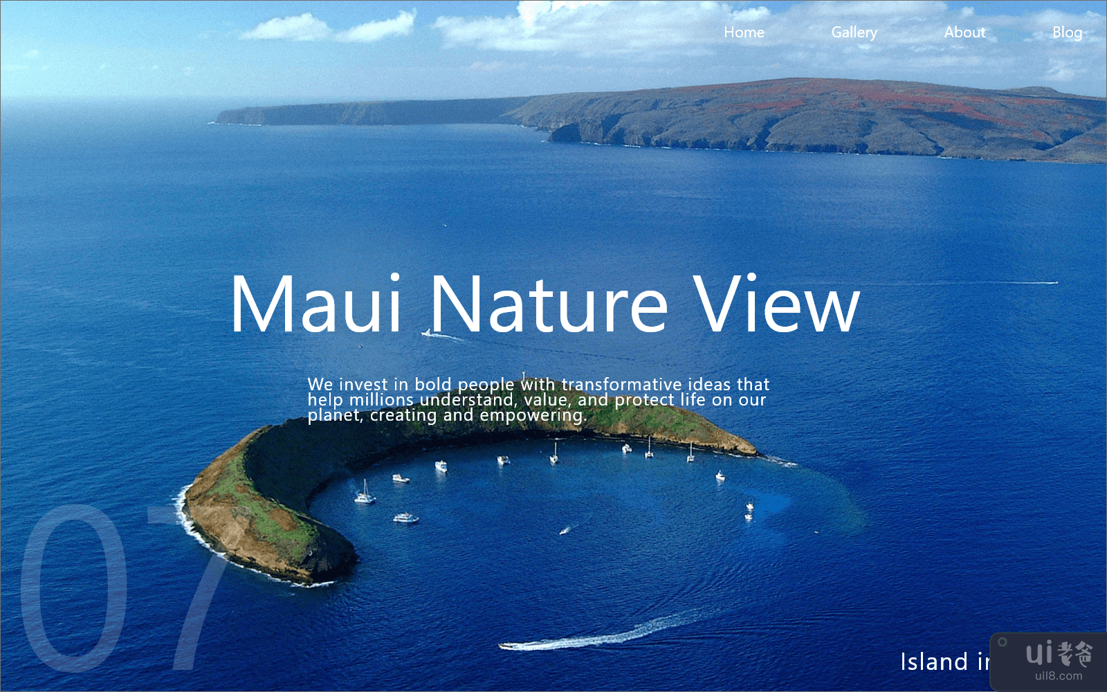 毛伊岛网页登陆页面(Maui Web Landing Page)插图