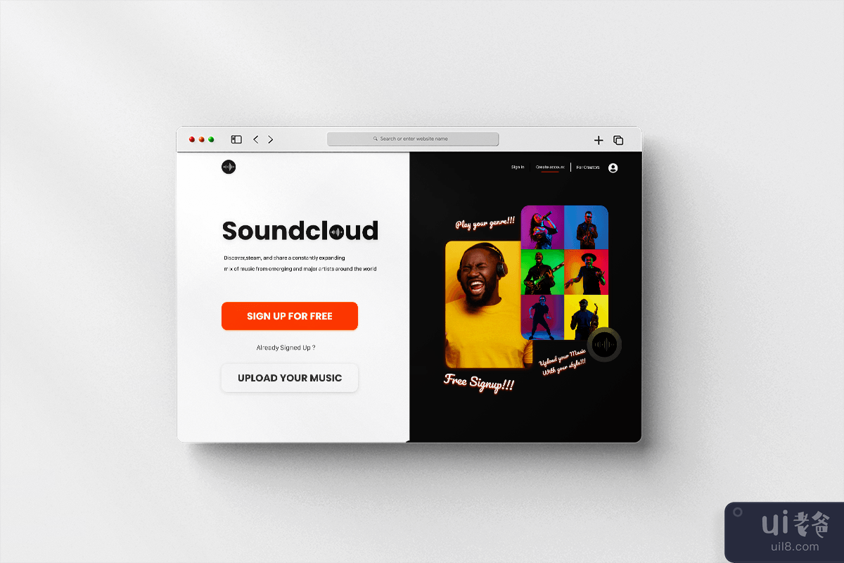 Soundcloud 重新设计挑战(Soundcloud Redesign Challenge)插图