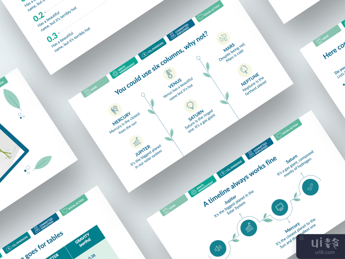 可持续发展甲板 - 终极演示模板(Sustainability Deck - Ultimate Presentation Template)插图