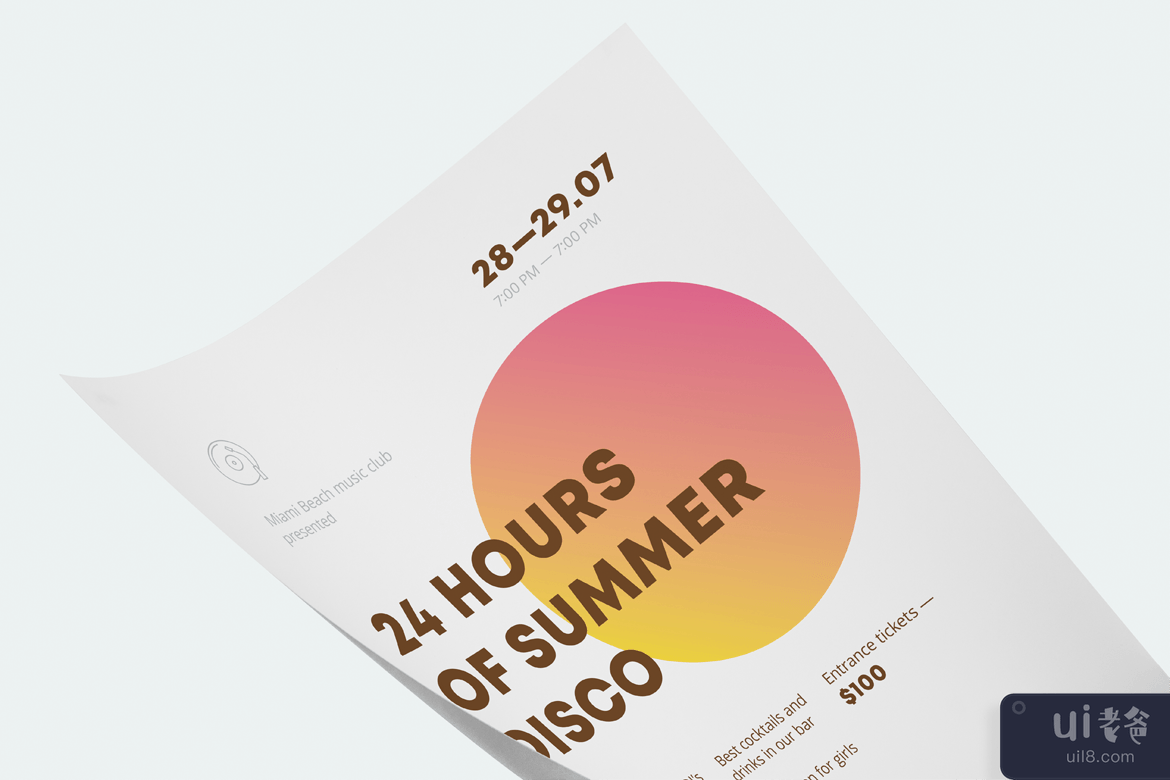 夏季传单/海报模板(Summer Flyer/Poster Template)插图1