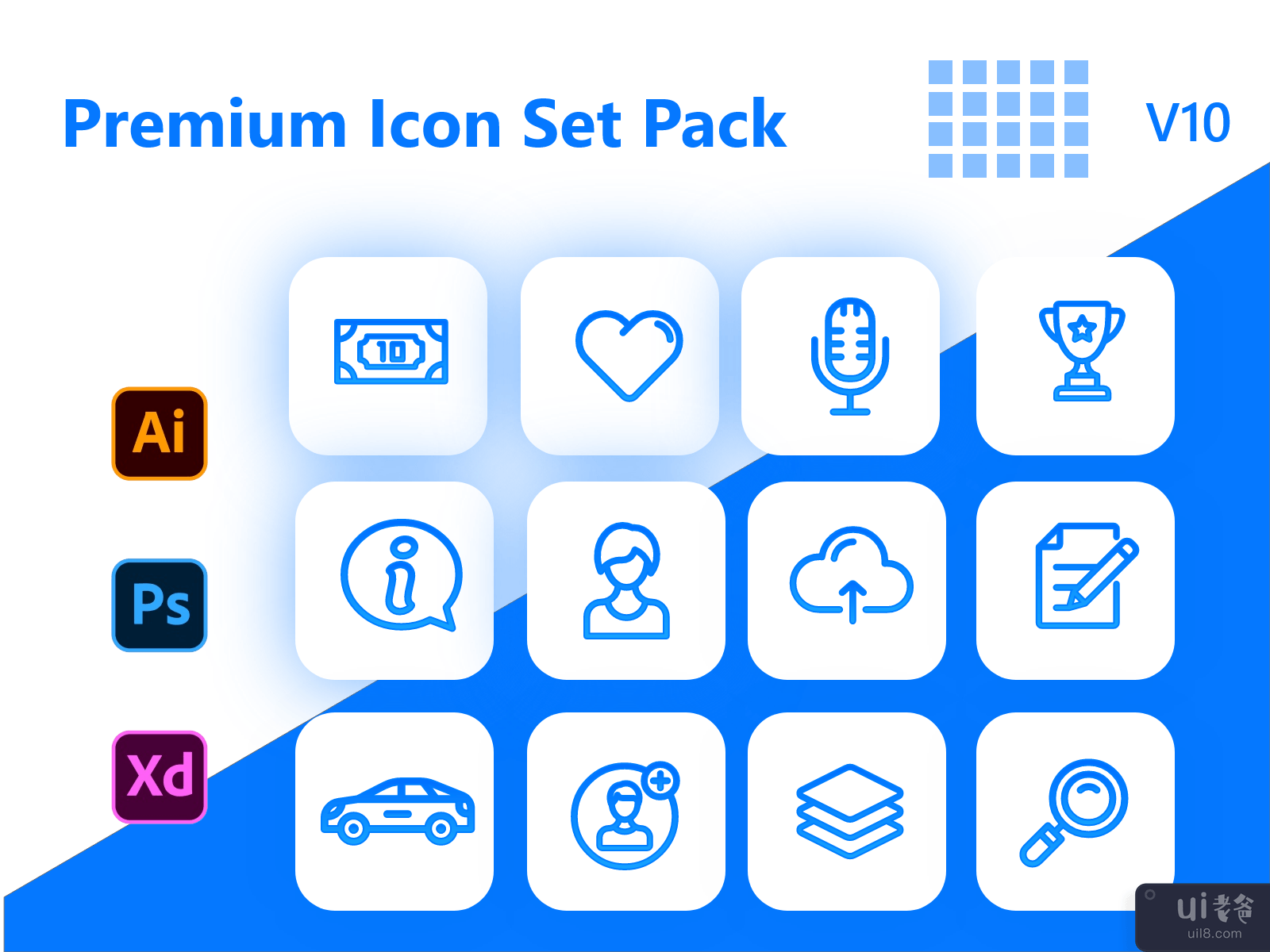 高级图标集包 v10(Premium Icon Set Pack v10)插图