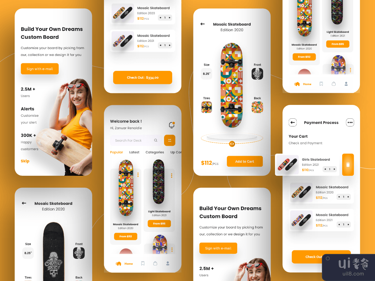 Skateboard Store App Design