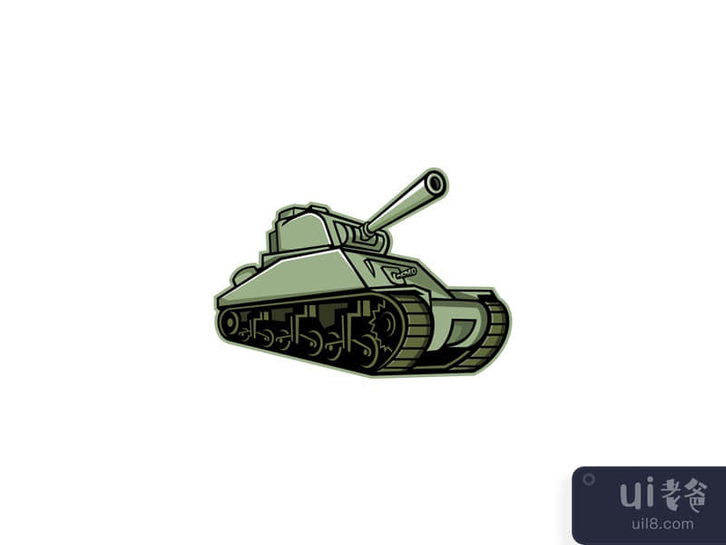 M4 Sherman Medium Tank Mascot