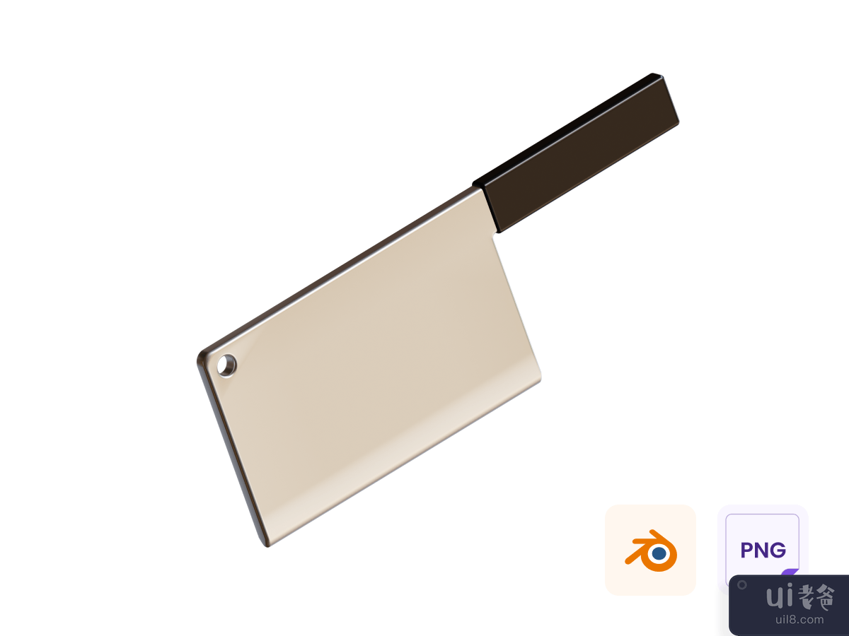 Meat Knife 3D Icon