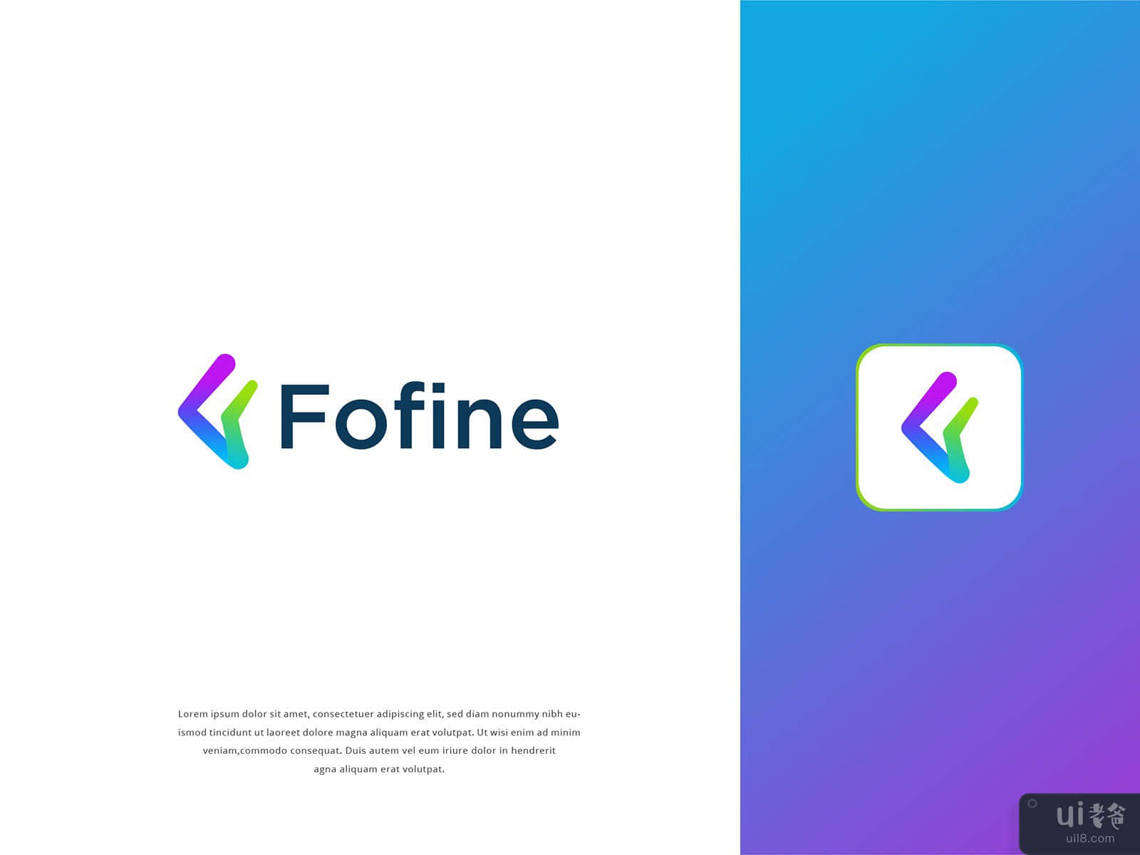  Fofine - Letter F Modern Logo