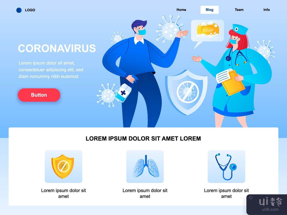 Coronavirus landing page