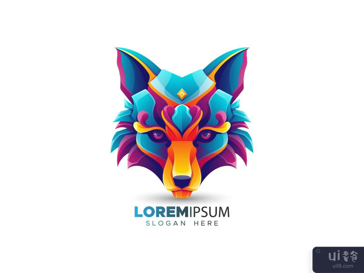 Origami animal logo design