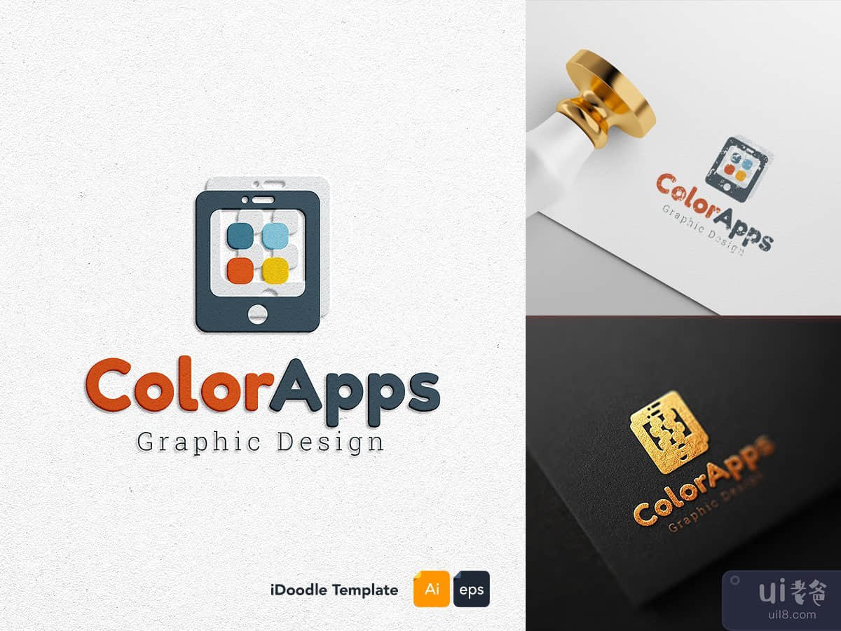 Color apps logo template