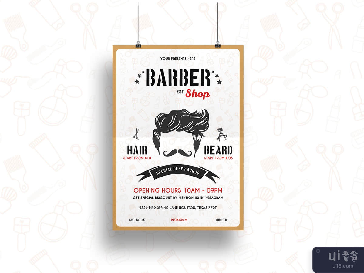 Barber Shop Flyer Template-03