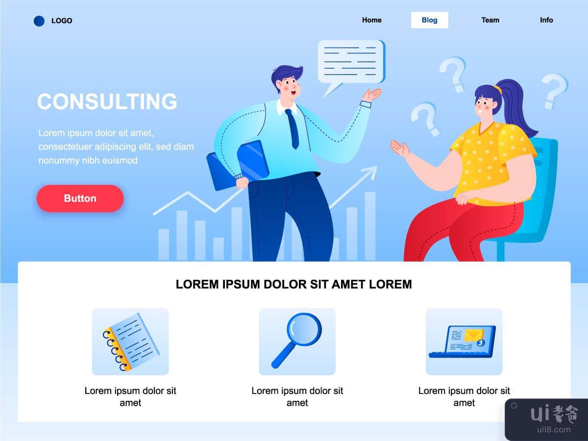 Consulting - landing page