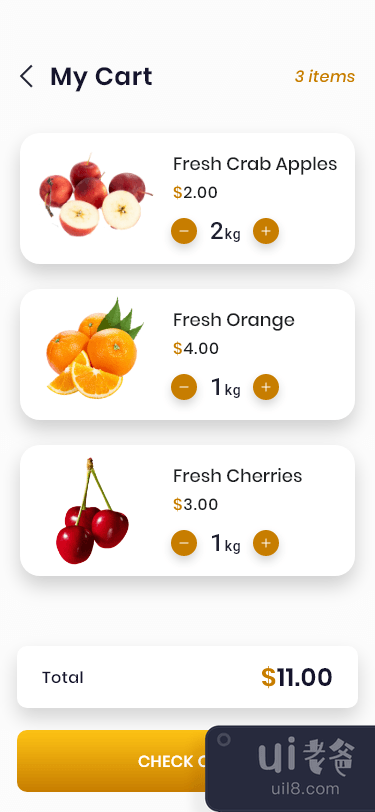 水果应用设计(Fruit App Design)插图1