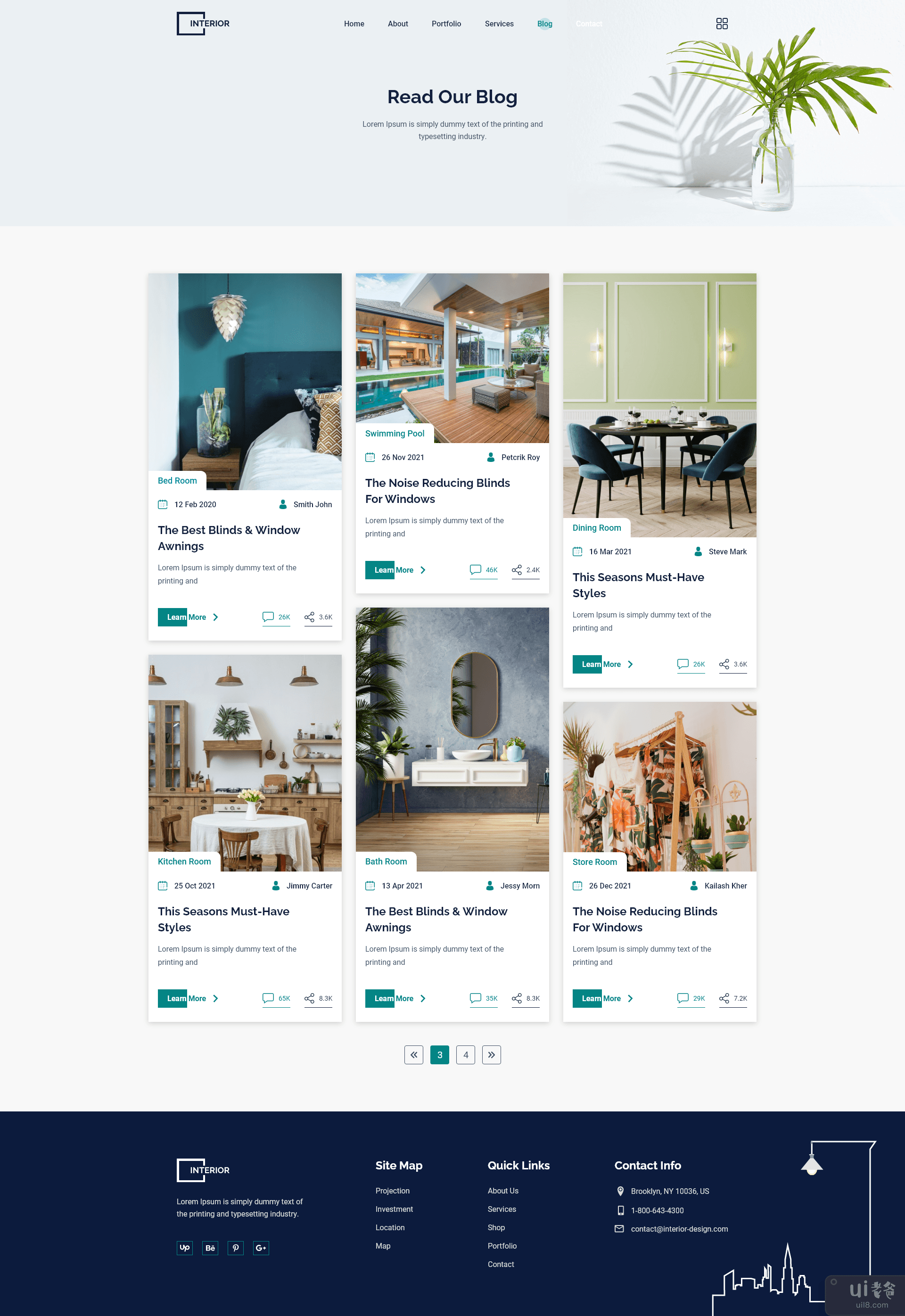 室内设计网站(Interior Design Website)插图2