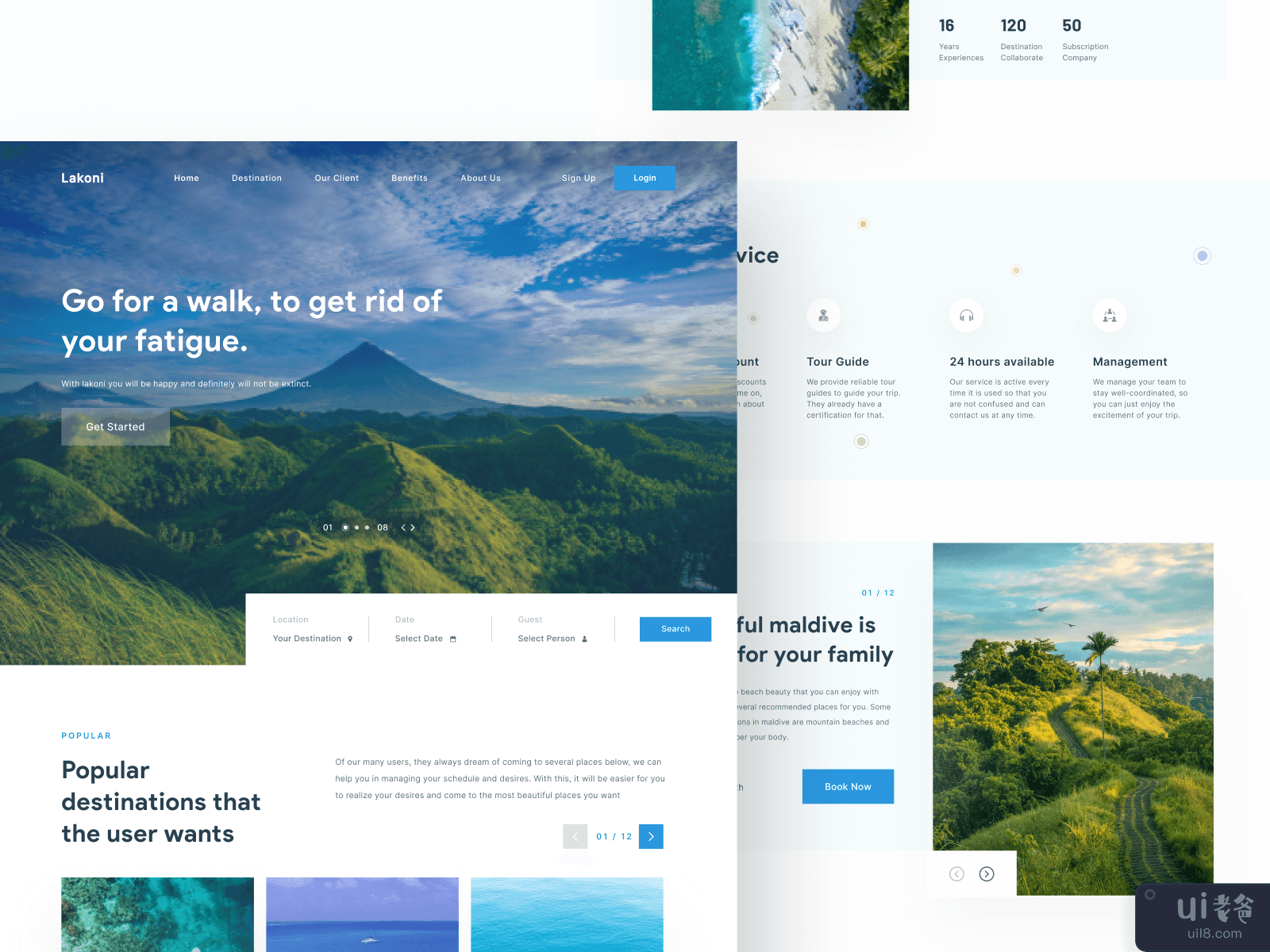 Lakoni - Travel Landing Page