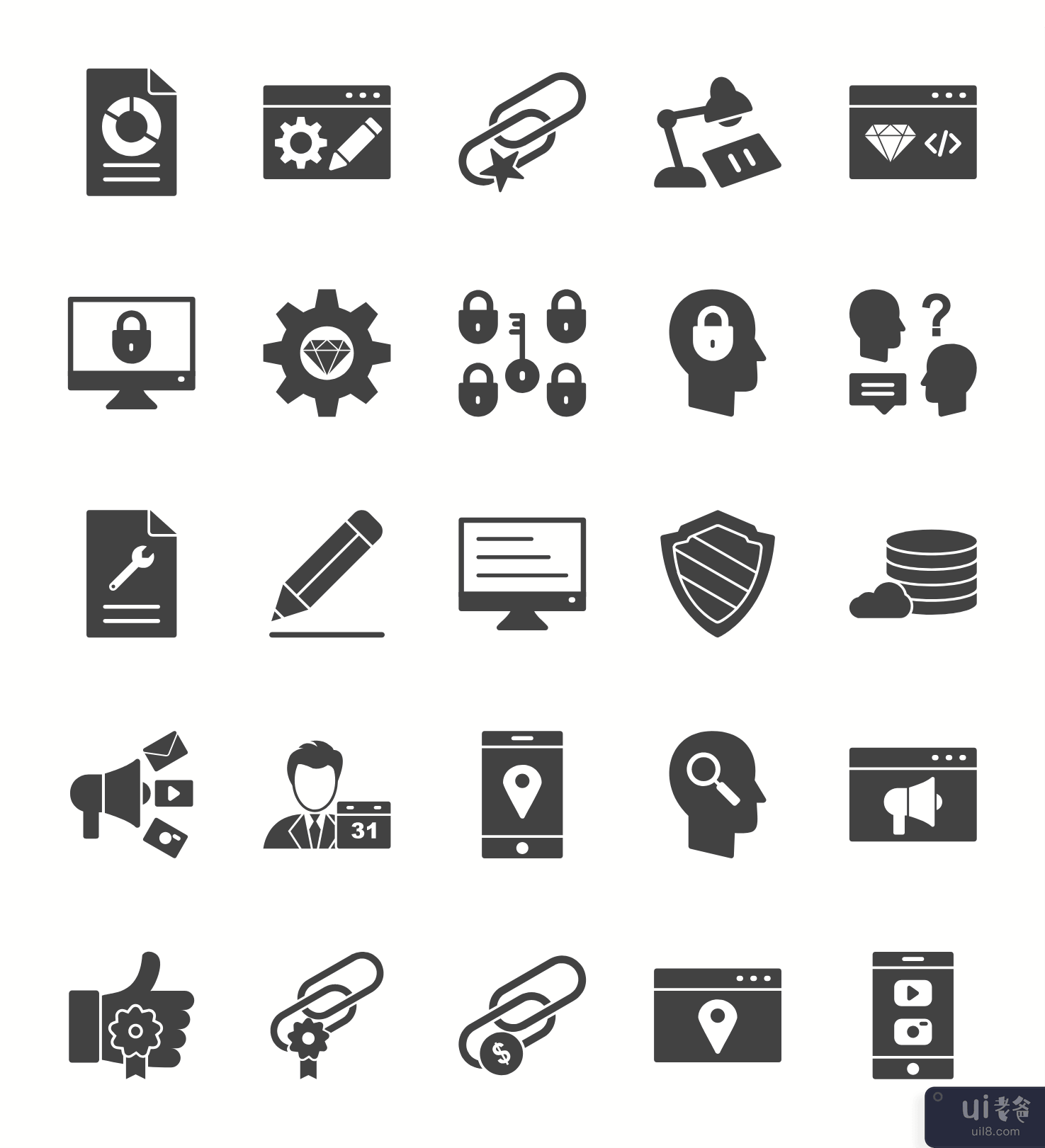 IT服务图标(IT Service Icons)插图