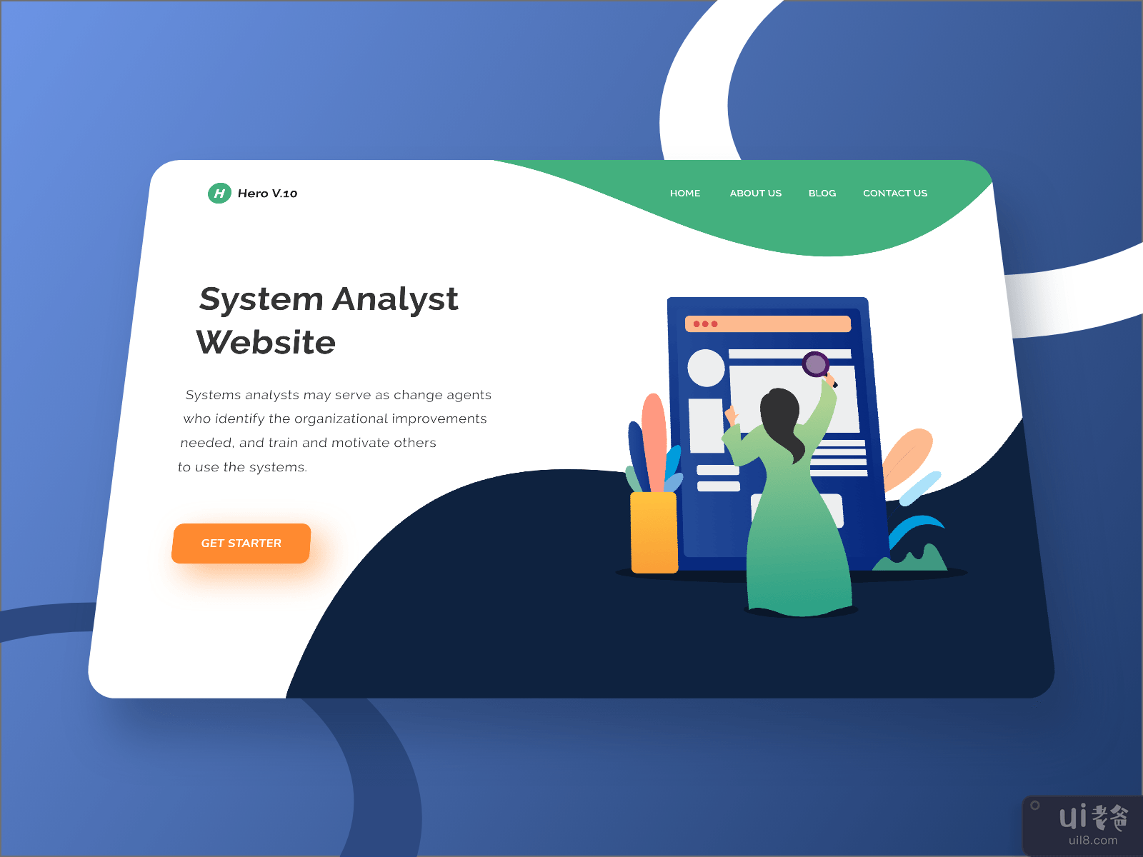 Hero V.10 System Analyst Website