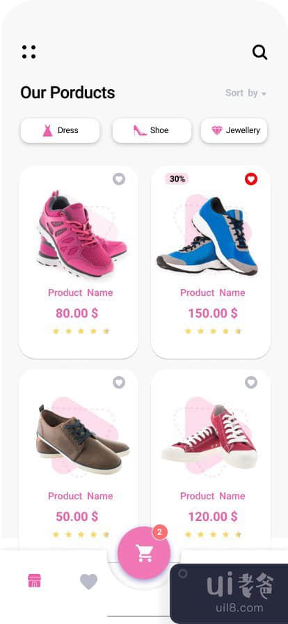 购物电子商务移动应用程序(Shopping E-Commerce Mobile App)插图2
