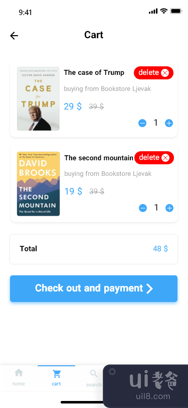 书店应用界面(Book Store App UI)插图6
