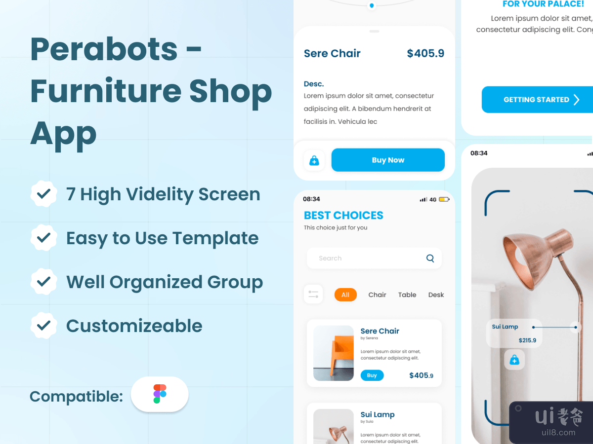 Perabots UI Kits - Furniture Shop App