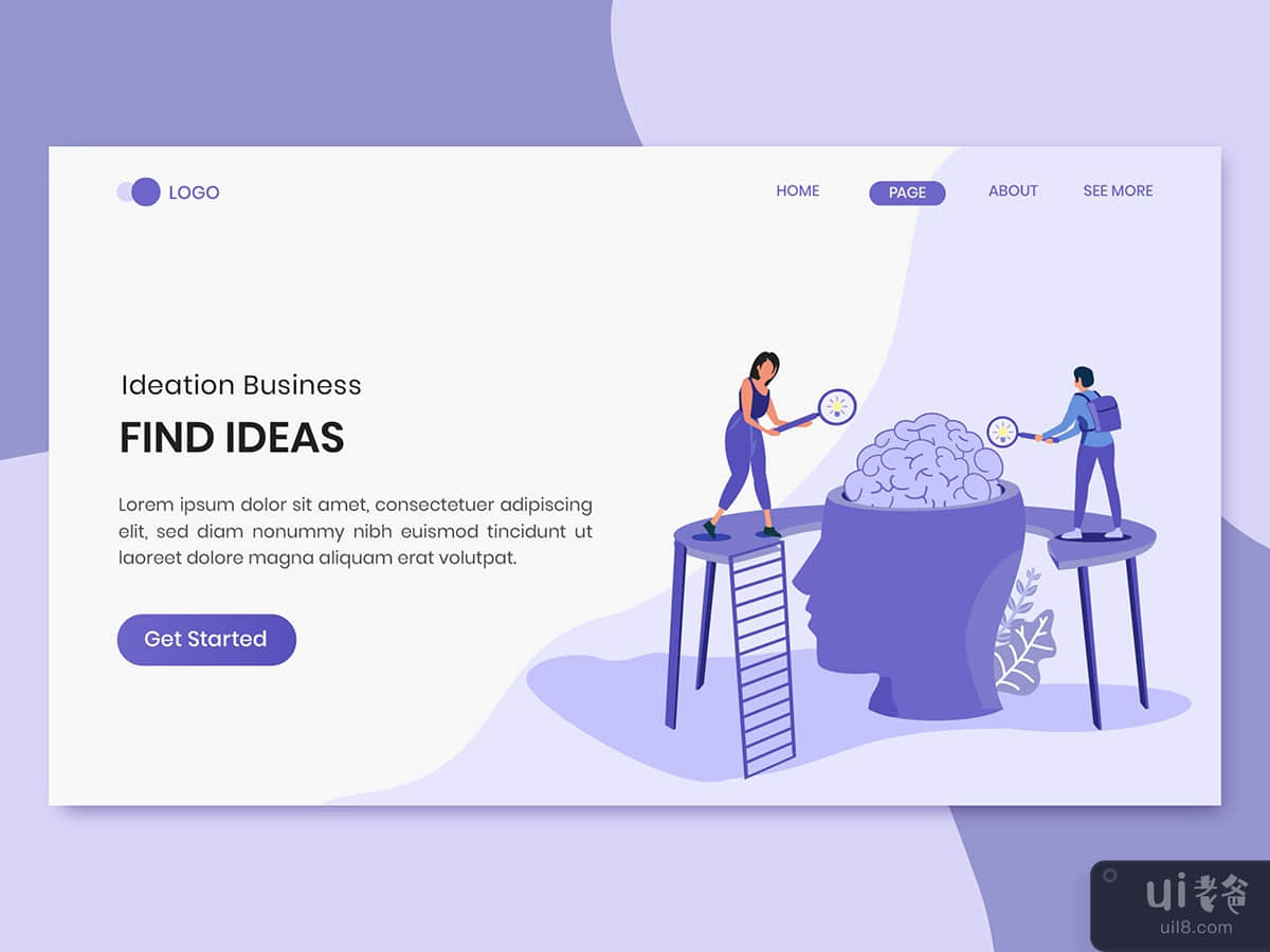 Find Ideas - Ideation Business Marketing Landing Page