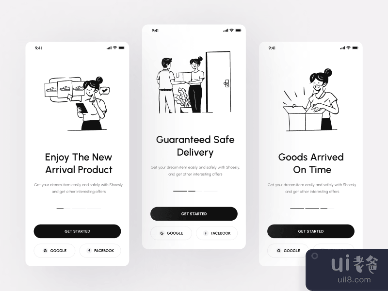 Shoesly - Brand Marketplace App (Onboarding)