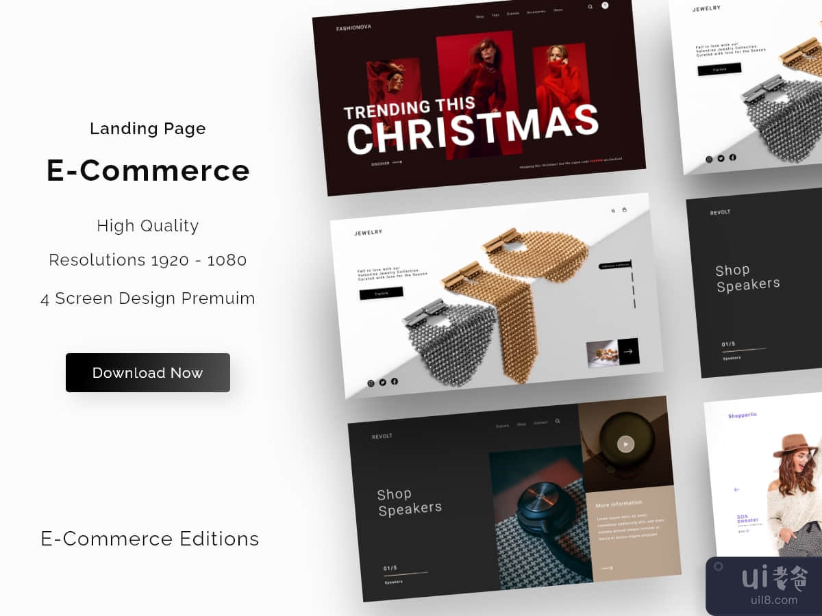 E-commerce Landing Page UI Kits