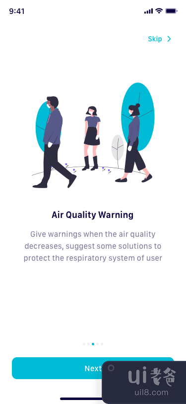 Airquaty - Air Quality App UI Kit (Full) #1(Airquaty - Air Quality App UI Kit (Full) #1)插图5
